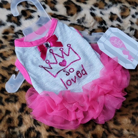 Other - Pet Dress "SO LOVED" Dog or Cat various sizes New w/ Tag!